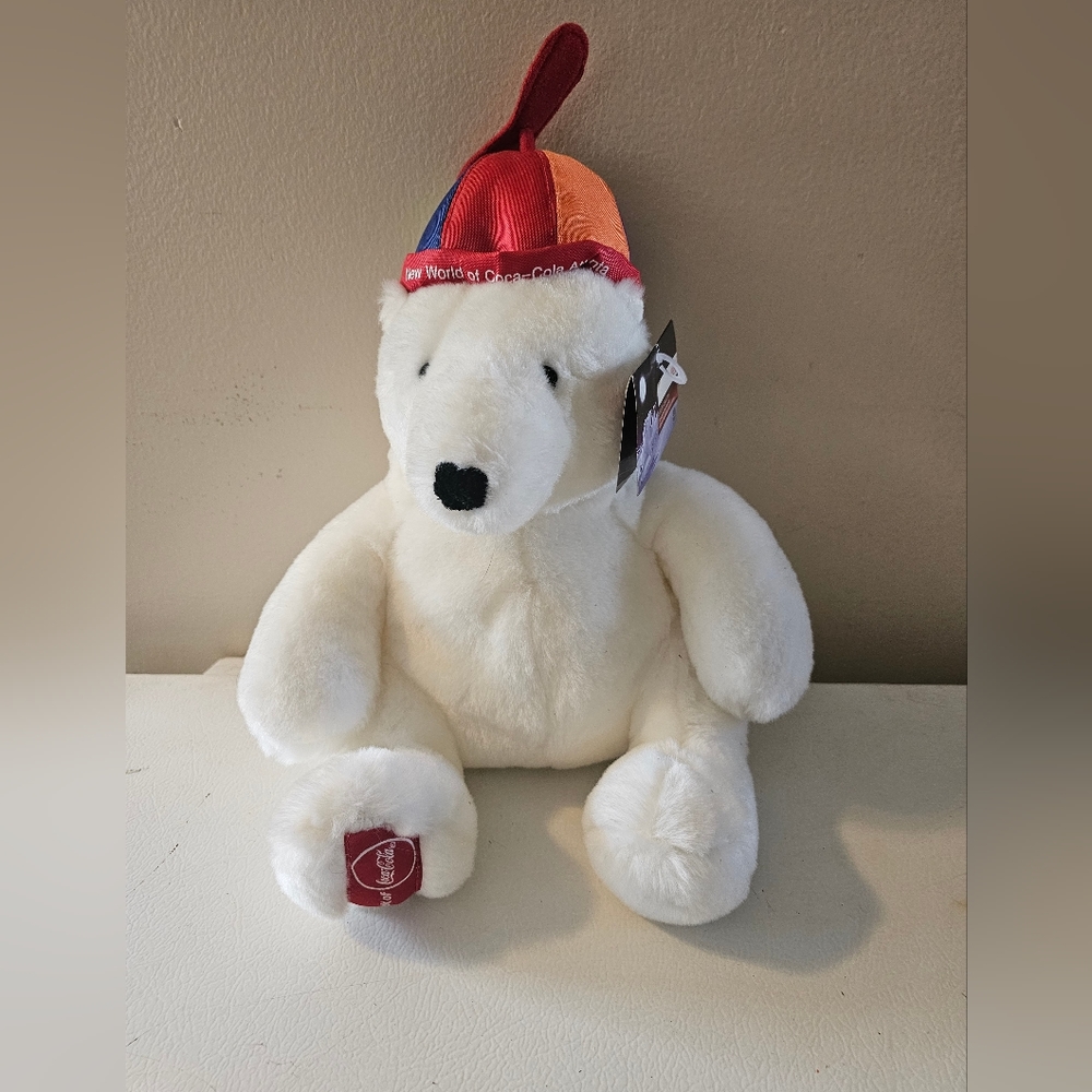 Boyds Bears Promo Polar Bear Coca Cola Plush Toy NWT